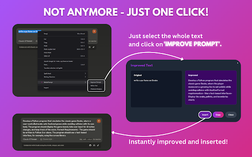 BetterPrompt :: Improve your AI prompts with one click