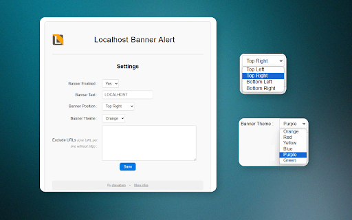 Localhost Banner Alert :: Add a banner to your browser when you're on a local development site