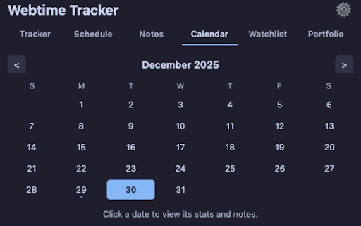 TabTime :: Track time spent on websites, manage daily schedules, take notes, and monitor your stock portfolio.