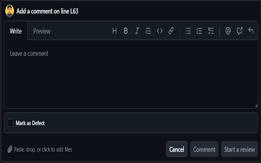 GitHub Defect Marker :: Classify review comments as defects with a severity and defect type while reviewing GitHub pull requests.