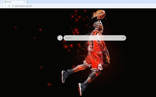 Michael Jordan Live Wallpaper :: Legendary basketball player soars in classic red uniform, captured mid-flight with dynamic energy effects trailing behind.