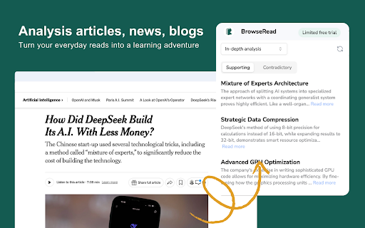 BrowseRead: Analyze News Like a Pro Investor :: Analyze news articles like a Wall Street pro. See impacted stocks, sectors, and both sides of the story instantly