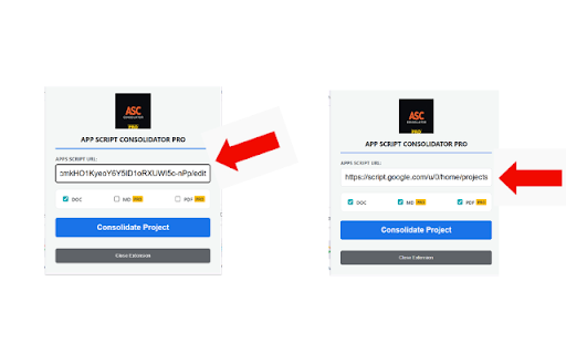 APP SCRIPT CONSOLIDATOR PRO :: Consolidate Google Apps Script projects. Pro version includes Markdown, PDF, and Shared Drive support.