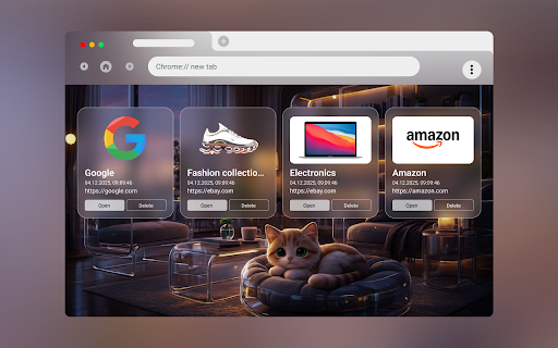New Tab from Webdoka :: Customize your new tab with visual bookmarks.