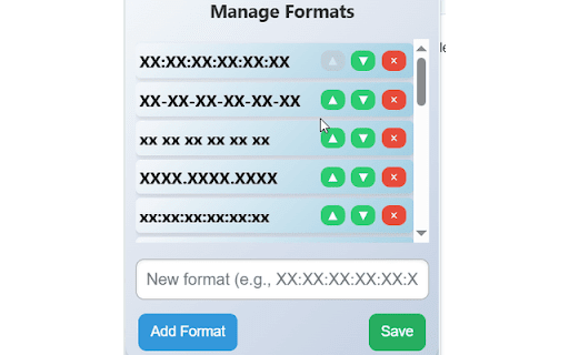 MAC Address Converter :: Convert irregular MAC addresses to your desired regular format. Copy to clipboard, reorder, and modify the formats as needed.