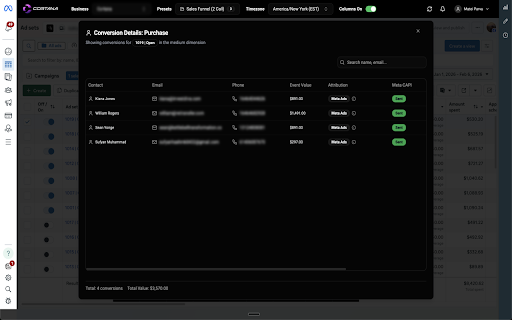 Cortana AI :: View Cortana AI conversion data directly in Facebook Ads Manager