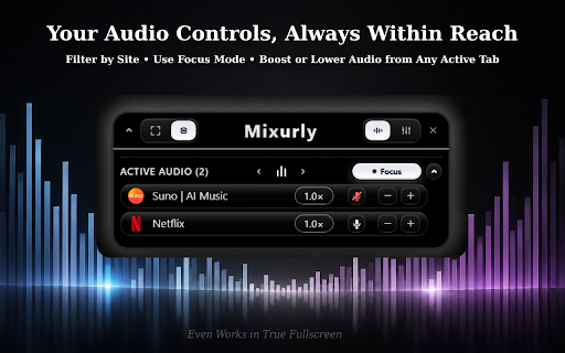 Mixurly - Shaping Sound Across URLs :: Boost and shape audio across URLs with per-site controls, EQ presets, and Mixurly Player.