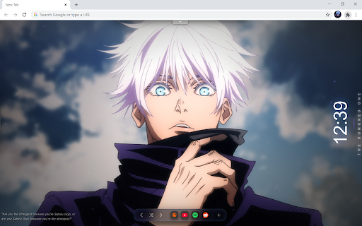 Satoru Gojo JJK HD Wallpaper New Tab :: Customize new tab with gojo wallpaper extension and display jujutsu kaisen you admire in your background.