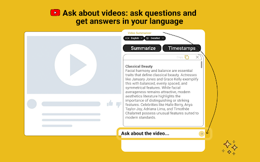 Video Summarizer :: Video Summarizer that acts as youtube summarizer. Use it to generate transcripts and chat with youtube video.