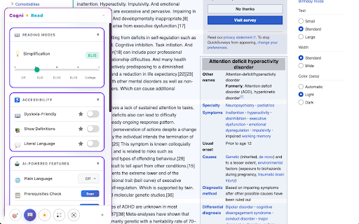 CogniRead - Adaptive Reading Assistant :: Transform any web content into cognitively accessible formats for users with ADHD, dyslexia, autism, or learning disabilities