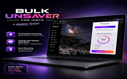 Bulk Unsaver for Insta :: Clean up your saved posts automatically.
