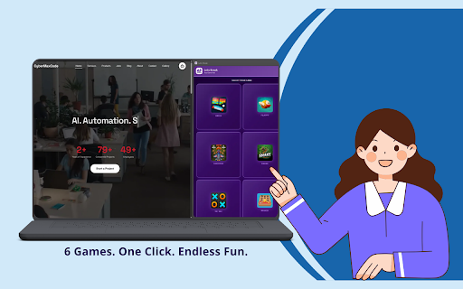 Lets Break :: Play quick games in Chrome side panel.