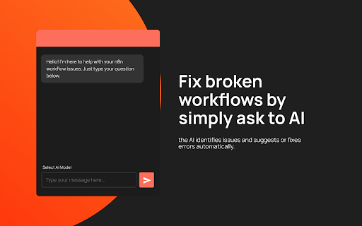 n8n Copilot - Generate and debug n8n workflow :: Generate and debug n8n workflow with Ai Copilot (Using your OpenAI, Gemini, Claude, etc., API keys)