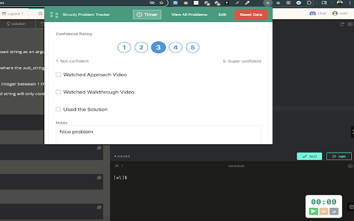 Structy Problem Tracker :: Track your Structy problem solving progress with ratings and notes