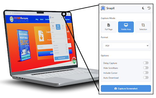 SnapX - The Ultimate Screenshot Tool :: A fast and efficient screen capture extension. Instantly capture full pages, visible areas, or selected regions with a single click!