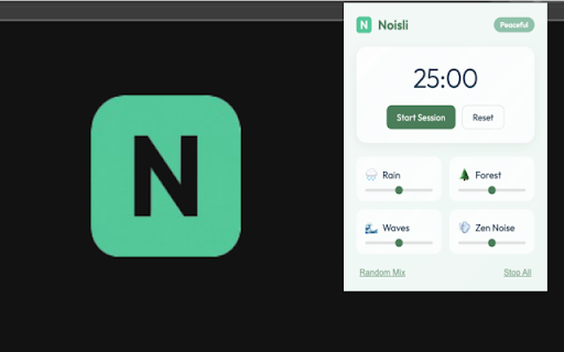 Noisli: Focus Sounds & Timer :: Your digital place for focus. Listen to background sounds to mask annoying noises and help you focus while you work, study or relax.