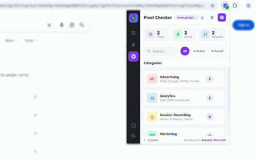 Ads Pixel Checker :: Detect all major ad/analytics pixels on any website.