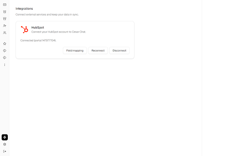 Cesar chat - Linkedin Hubspot CRM Integration :: Enhanced LinkedIn Messenger for Power Users