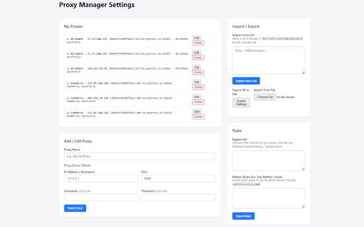 Simple Proxy Manager :: Simple Proxy Manager is a free, lightweight tool to manage, switch, and import/export proxies with ease. No bloat, just control.