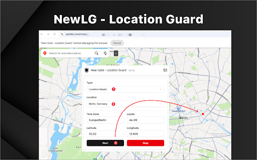 NewLG - Location Guard :: Spoof time zone, geolocation & locale. Protect your privacy by preventing websites from tracking your real location.