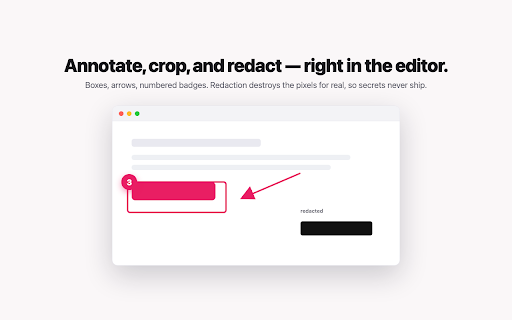 Stepshot :: Turn a recorded browser workflow into a step-by-step visual guide. Local-only: nothing ever leaves your browser.