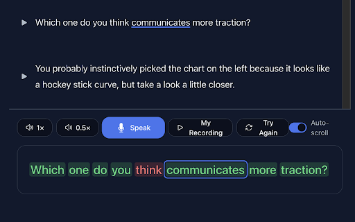 Speak Practice Loop – English Spanish, French, Russian Speaking Practice :: Practice English, Spanish, French, Russian speaking on YouTube™. Repeat phrases, get instant pronunciation feedback.