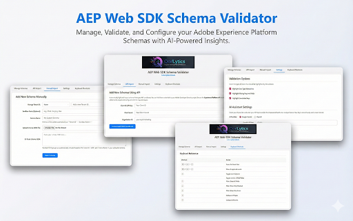 AEP Web SDK Engineer Toolkit :: Toolkit for AEP Web SDK engineers. Validate Events, inspect Batch Failures, and analyze implementations with AI.