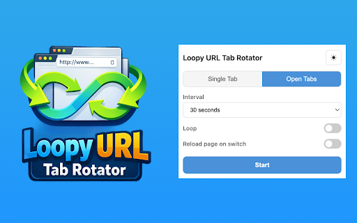 Loopy URL Tab Rotator :: Automatically rotate through web pages or browser tabs on a timer