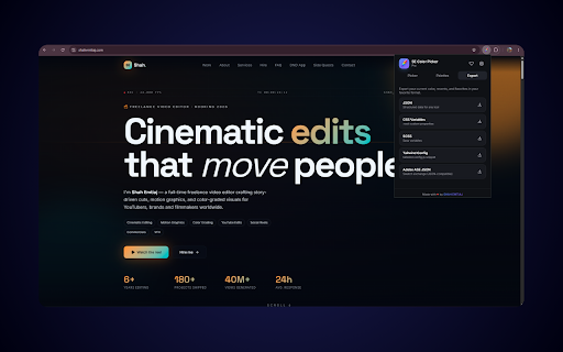 SE Color Picker :: SE Color Picker Pro — premium eyedropper with auto-copy, palettes, gradients, favorites, and pro export formats. By SHAH EMTIAJ.