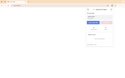 QuickLink Copier :: One-click link copying with history.