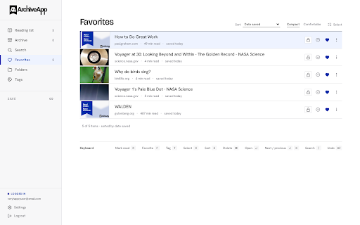 ArchiveApp: Save articles :: Save web articles and images to your hosted ArchiveApp reading library.