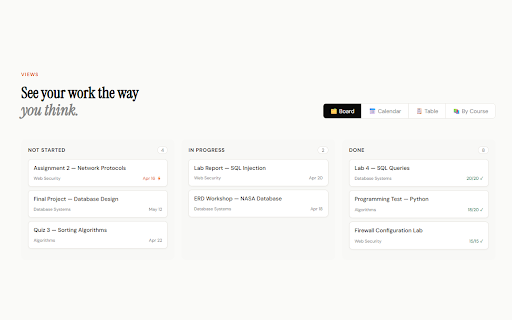 Cano :: Sync your Canvas assignments, grades and courses to Notion automatically.