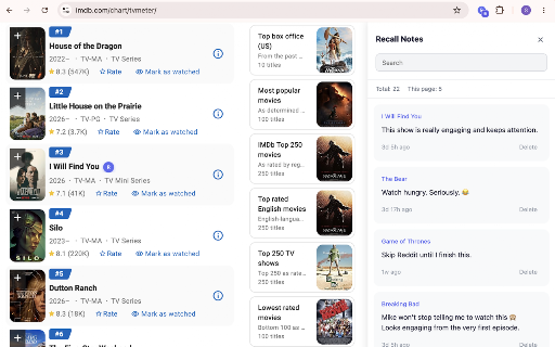Recall Notes :: Attach notes directly to websites and instantly return to the exact place where you left them