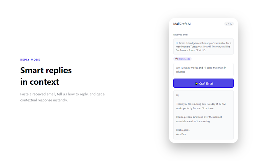 MailCraft AI :: 하고 싶은 말만 쓰면 완성된 메일로 만들어줍니다