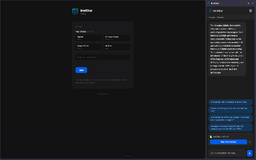 BriefChat :: Instantly summarize any webpage and chat with it using AI.