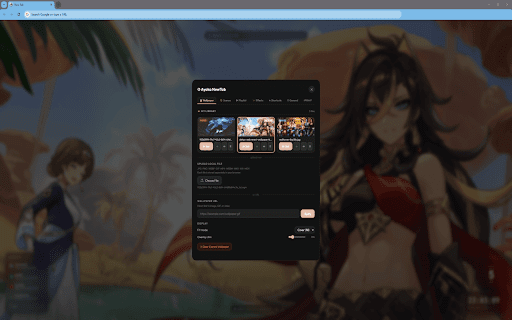 Ayaka NewTab :: Animated new tab by AyakaMods. Live scenes, parallax, audio visualizer & playlist. Made by Senku Aoki.