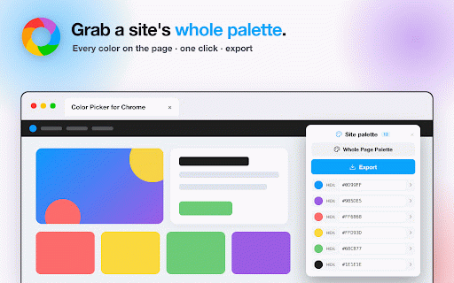 Color Picker - eye dropper :: Color Picker from image and screen. Eyedropper and color palette with HEX color codes.