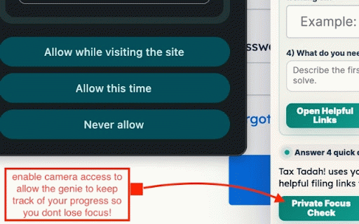 Tax Tadah! :: A playful on-device tax filing guide that helps taxpayers move through online returns with clarity, focus, and a little magic.