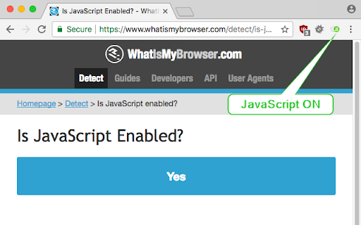 Disable JavaScript :: Adds the ability to disable JavaScript on specific sites.