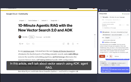 Interpretab :: Hear any tab in your language, spoken and subtitled in real time.