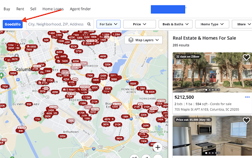 Goodzillo Explorer - Zillow data export to Excel :: Easily export property listings from Zillow to XLSX