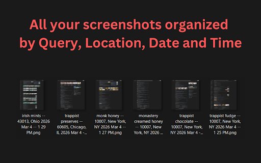SERP Screenshot HD :: Capture crystal-clear, full-page SERP screenshots with automatic data-rich naming for effortless SEO audits.
