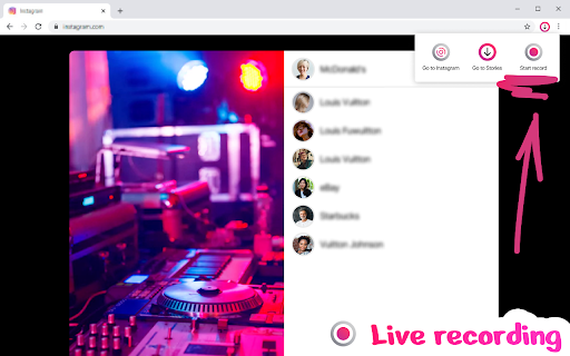 StoriesHub :: Watch Lives and Stories anonymously. Record and download Lives. Upload photo and video to Stories.