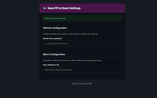 Send PR to Slack :: Send GitHub PR information to Slack with a single click