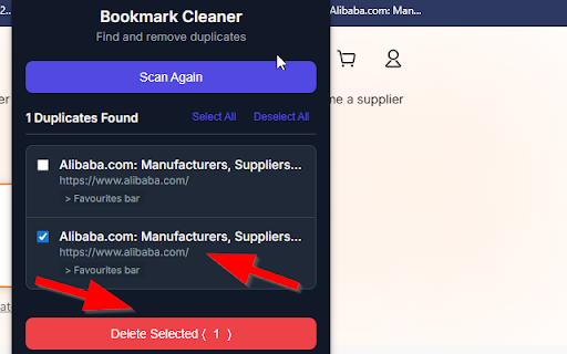 Duplicate Bookmarks Remover :: Scan and remove duplicate bookmarks.