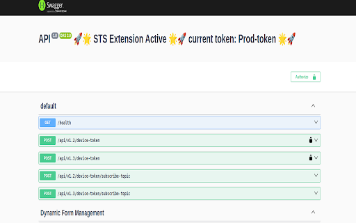 Swagger Token Store :: A productivity extension that manages and injects AuthBearer tokens into SwaggerUI with a single click—simplifying authentication.