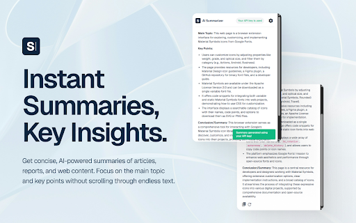 Summarize Text: Free AI-powered tool using Google Gemini :: A free and powerful AI tool to summarize any web page or article with one-click simplicity. Powered by Google Gemini.