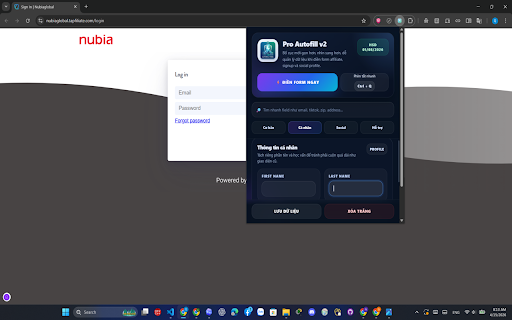 Pro Autofill v2 :: Tự động điền biểu mẫu web bằng dữ liệu do người dùng lưu, chỉ hoạt động khi người dùng chủ động kích hoạt.