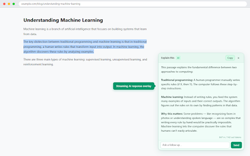 DecodAI — Instant AI Text Assistant :: Highlight text, right-click, and decode it with AI — get instant explanations, summaries, and rewrites using your own API keys