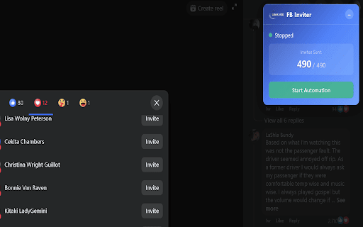 Facebook Page Invitation Automator :: Automate Facebook page invitations for users who have liked or reacted to your posts.